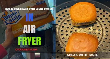 Crispy Frozen Burgers: Air Fryer Magic for White Castle Fans