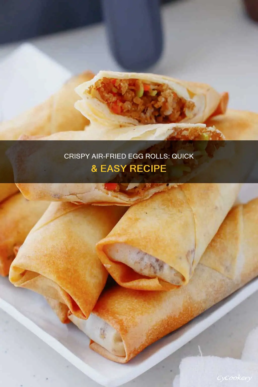 how to cook frozrn egg rolls in an air fryer