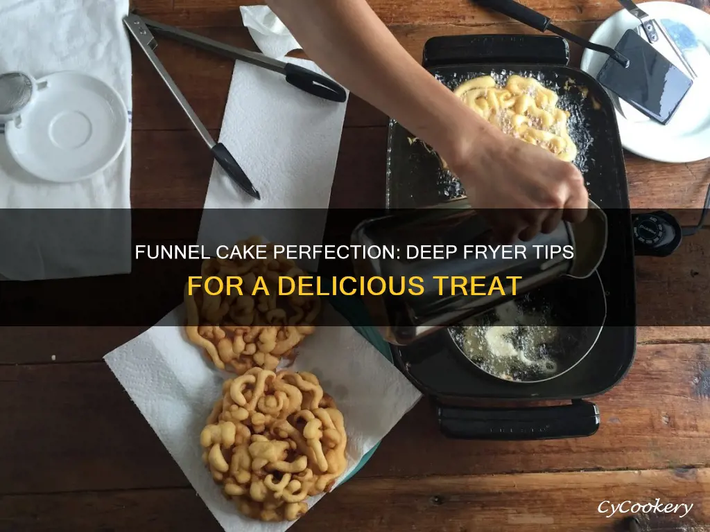 how to cook funnel cake in deep fryer