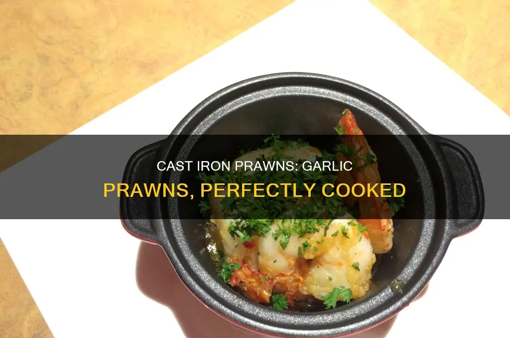 how to cook garlic prawns in cast iron pot