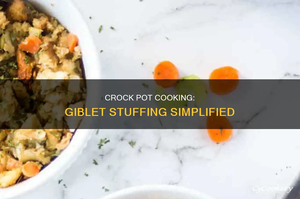 how to cook giblet stuffing in a crock pot