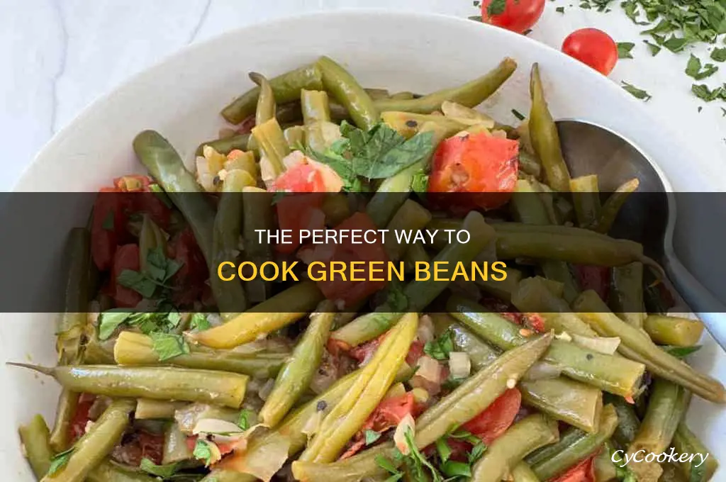 how to cook green beans in a pot of water