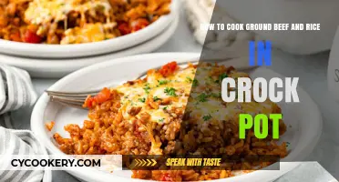 Crock Pot Comfort: Ground Beef & Rice
