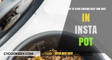 Insta Pot Ground Beef and Rice: Quick, Easy, Delicious!