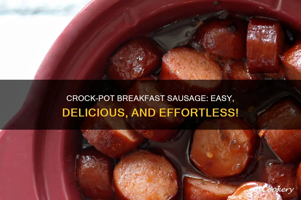 how to cook ground breakfast sausage in a crock pot