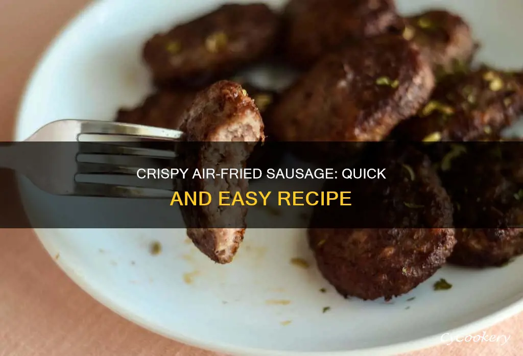 how to cook ground sausage in air fryer