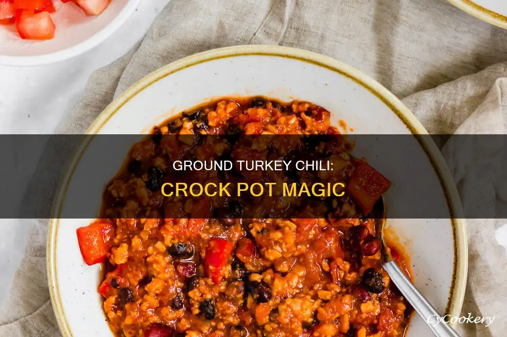 how to cook ground turkey chili in crock pot