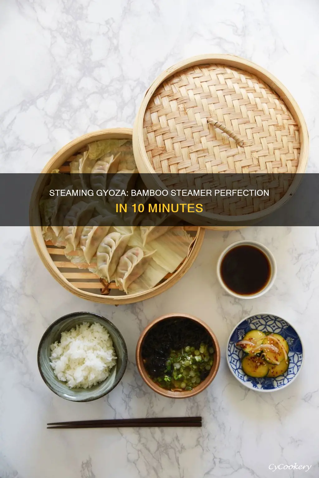 how to cook gyoza in bamboo steamer