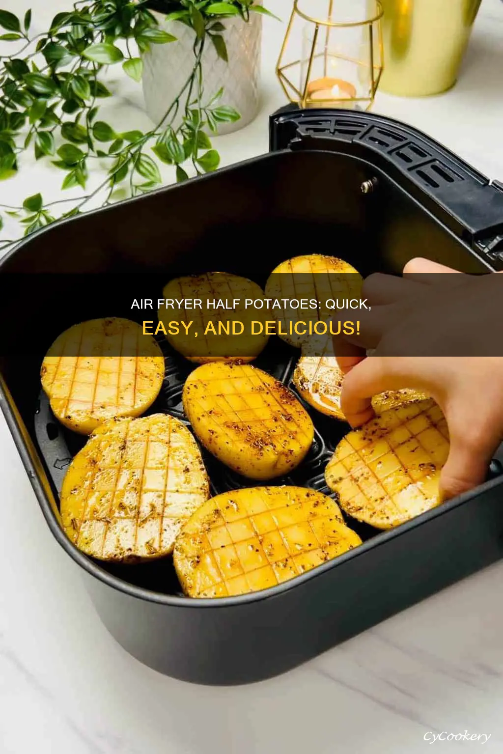 how to cook half potatoes in air fryer