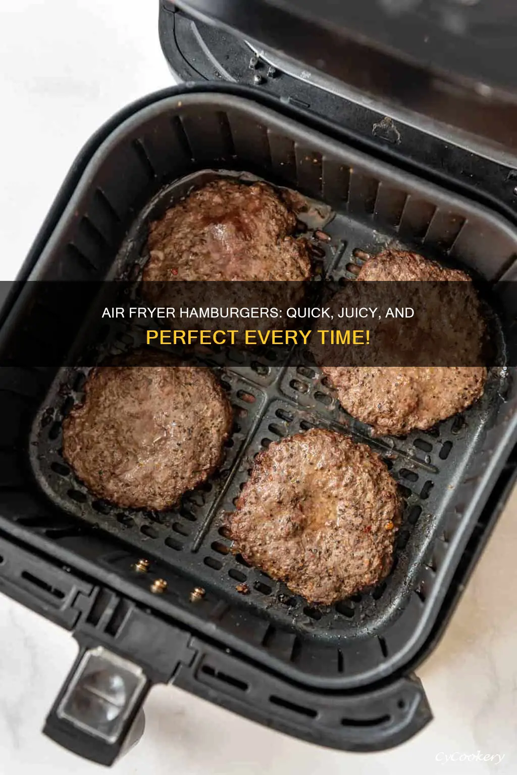 how to cook hambergers in an air fryer