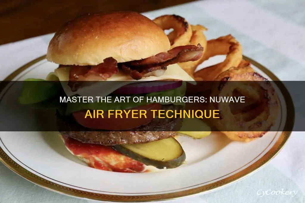 how to cook hamburgers in a nuwave air fryer