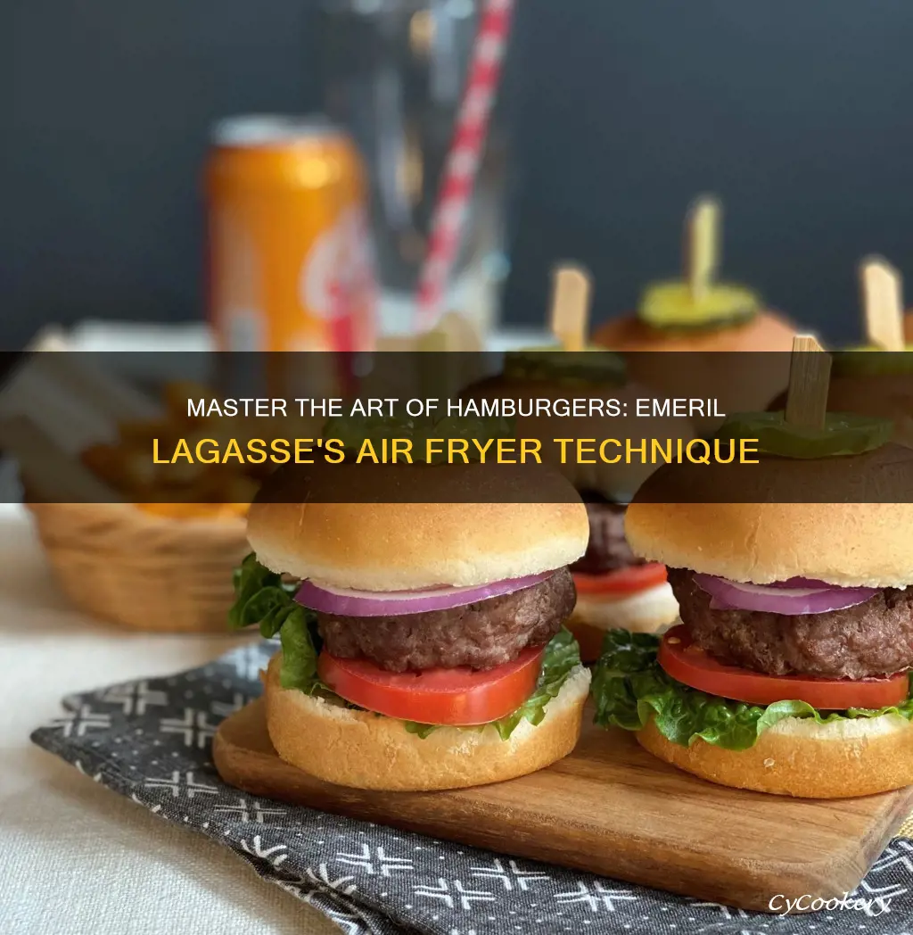 how to cook hamburgers in emeril lagasse air fryer