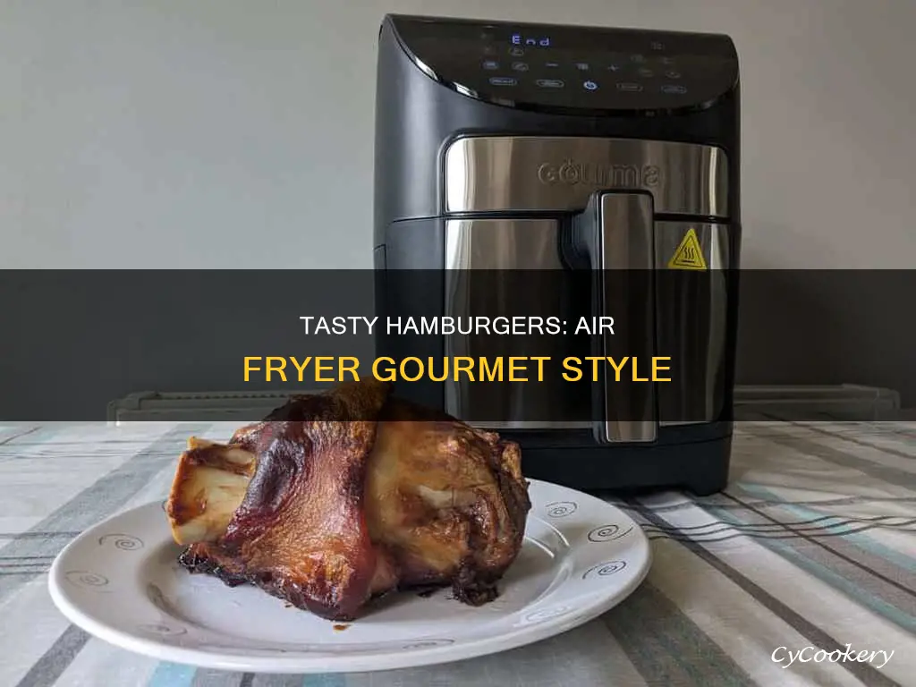 how to cook hamburgers in gourmia air fryer