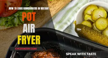 Air Fryer Hamburgers: Instant Pot Perfection