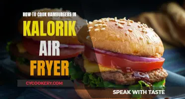 Master the Art of Air-Fried Hamburgers: A Kalorik Guide