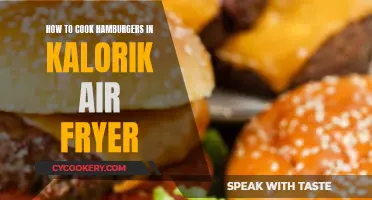Air Fryer Hamburgers: Kalorik's Quick Cooking Guide