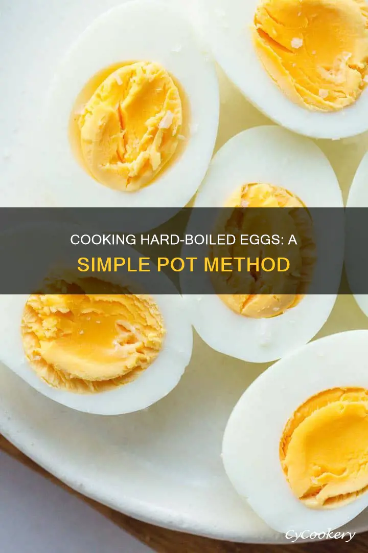 how to cook hard boiled eggs in a pot