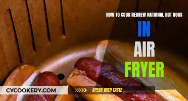 Crispy Hebrew National Hot Dogs: Air Fryer Magic