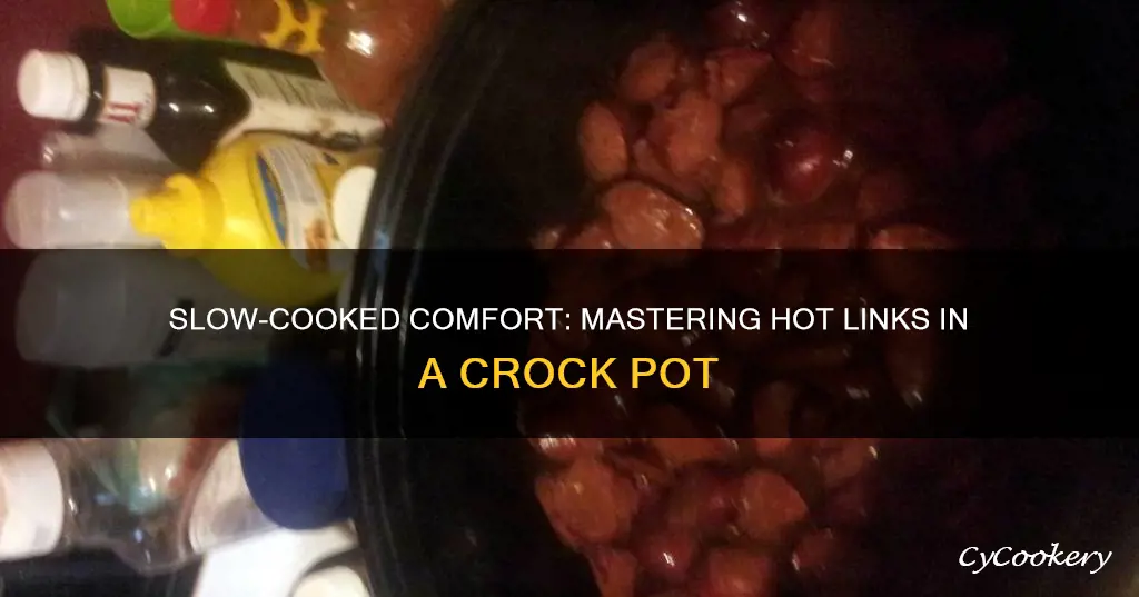 how to cook hot links in a crock pot