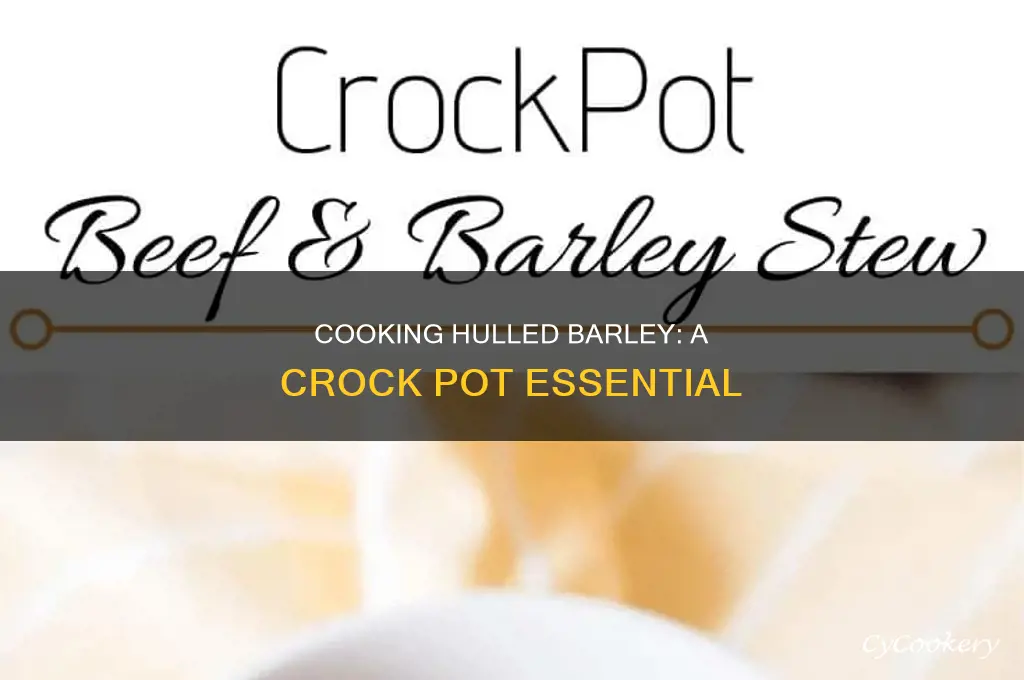how to cook hulled barley in crock pot