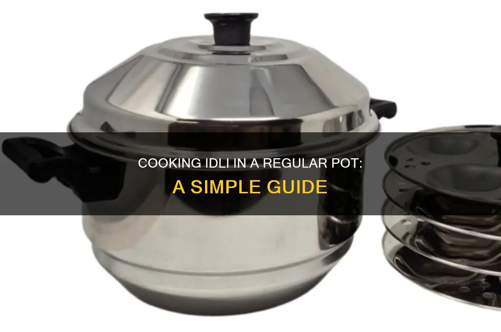 how to cook idli in regular pot