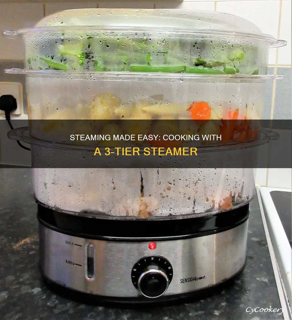 how to cook in 3 tier steamer