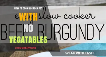 Crock-Pot Cooking Without Vegetables: Easy, Tasty, and Possible!