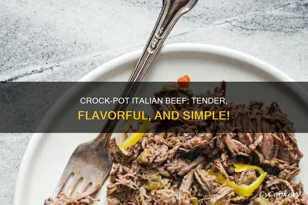 how to cook italian beef in a crock pot