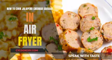 Crispy, Cheesy Sausage Adventure: Air Fryer Jalapeño Cheddar Delight