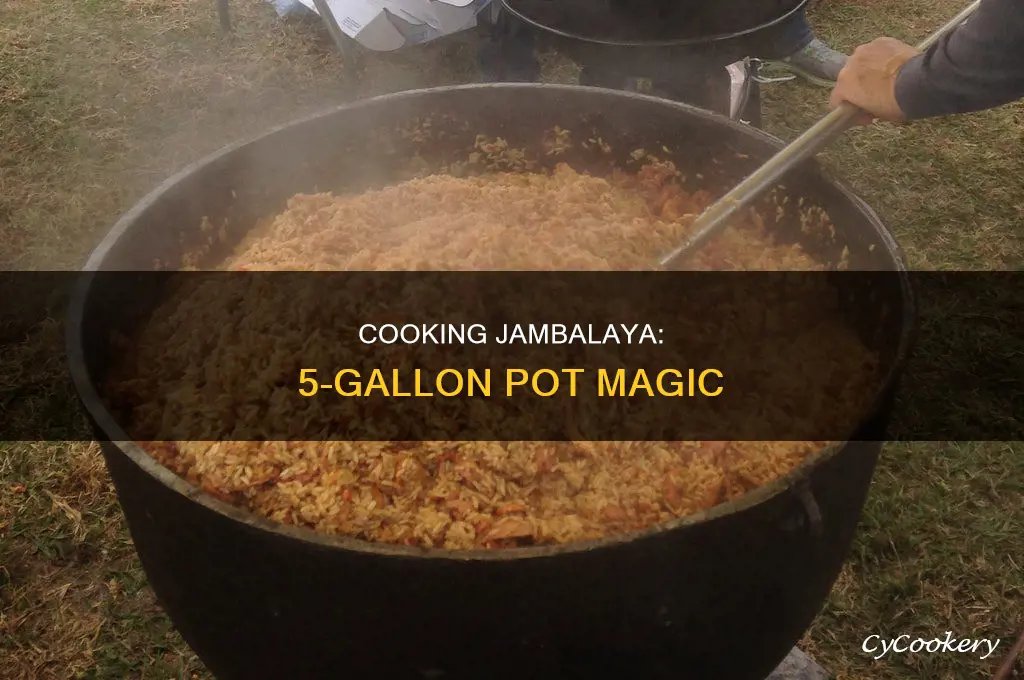 how to cook jambalaya in a 5 gallon pot