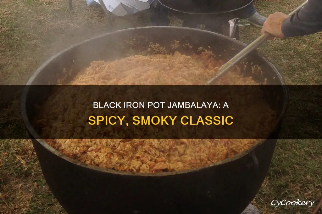 how to cook jambalaya in a black iron pot