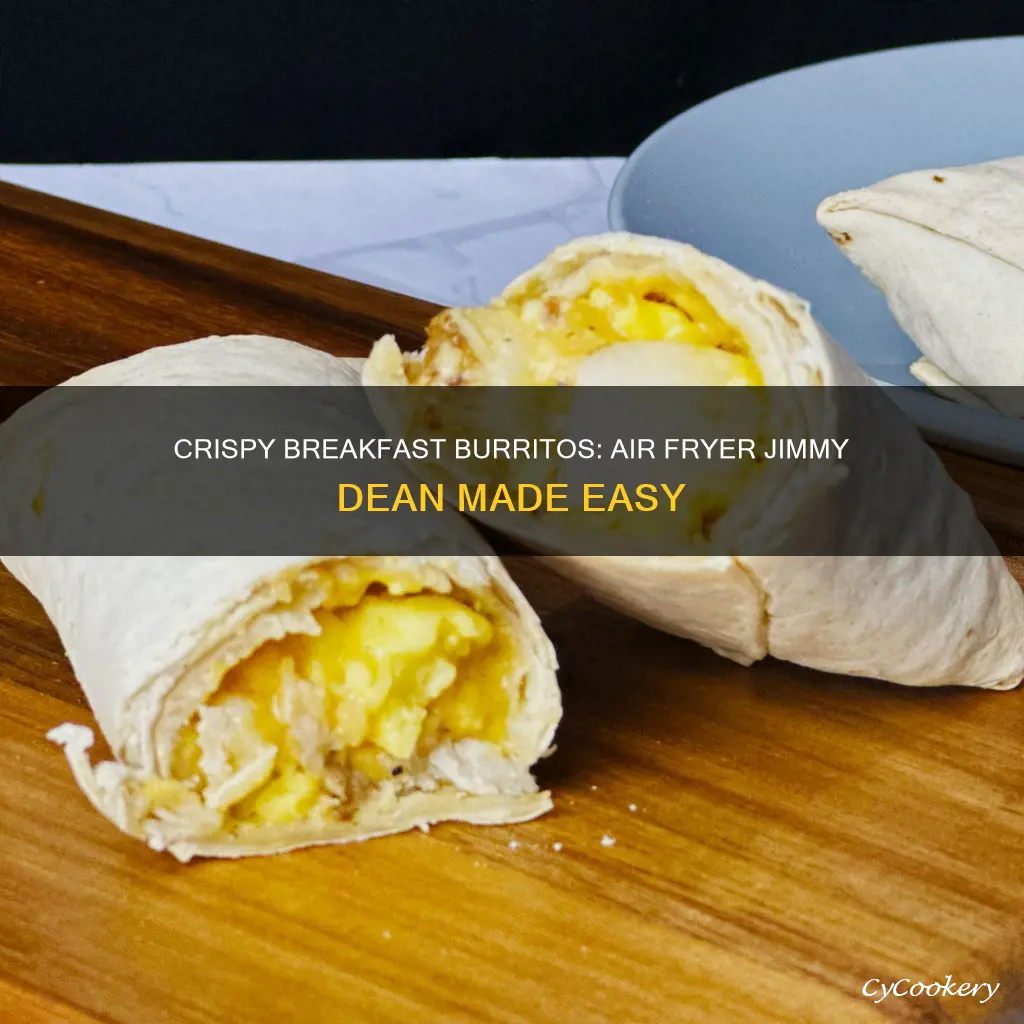 how to cook jimmy dean breakfast burrito in air fryer