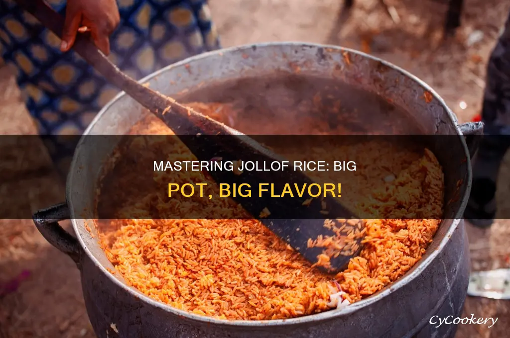 how to cook jollof rice in big pot