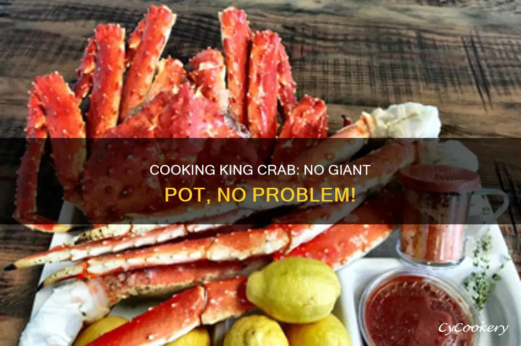 how to cook king crab without giant pot