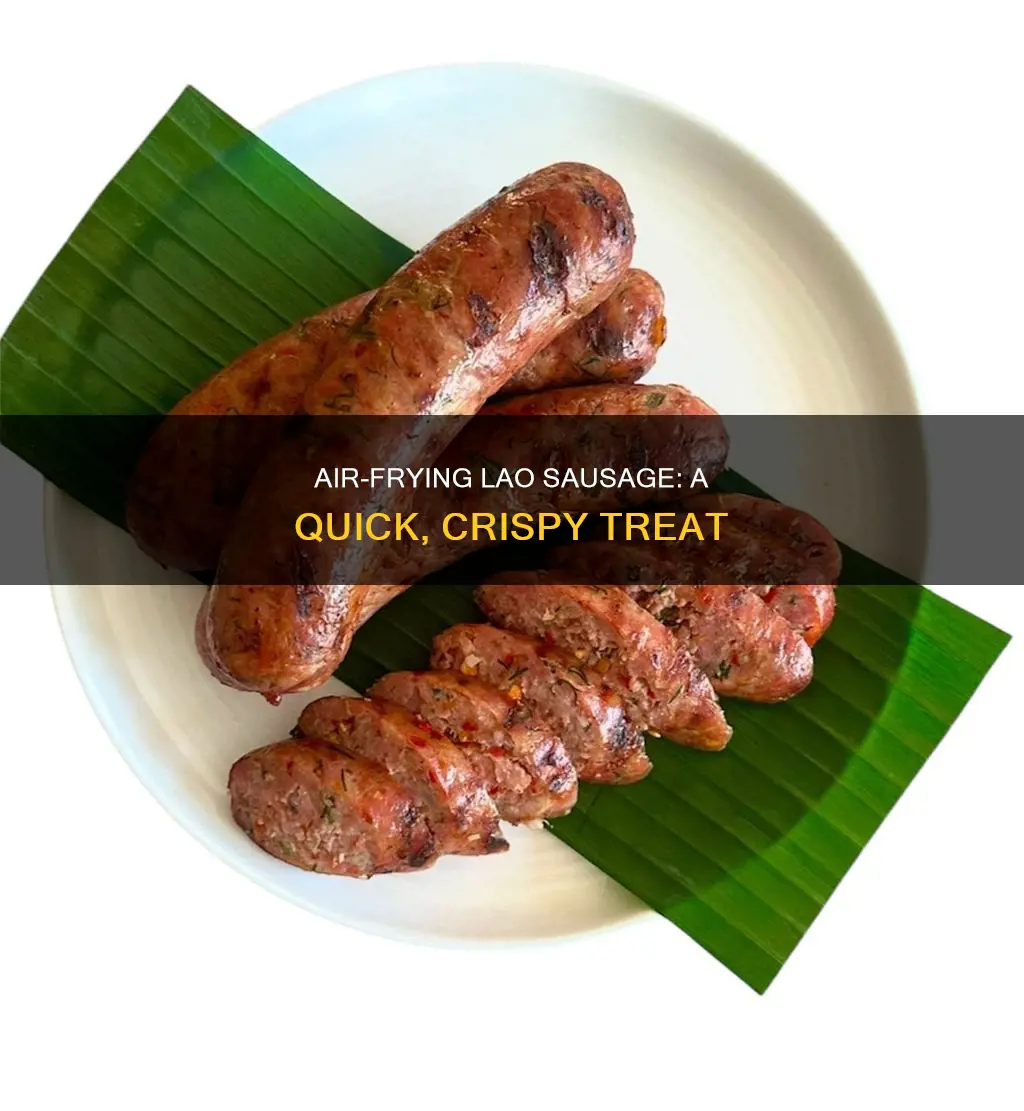 how to cook lao sausage in air fryer