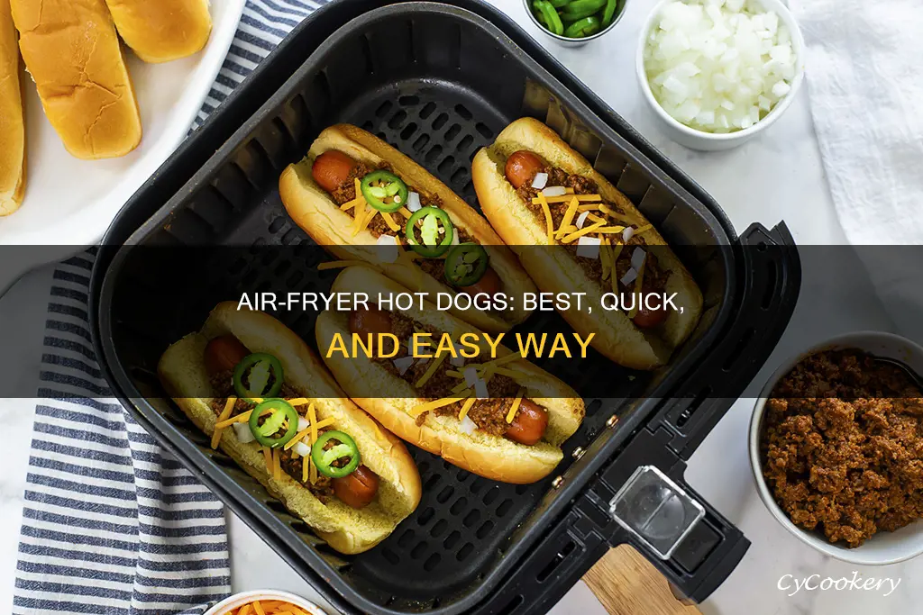 how to cook large hot dogs in air fryer