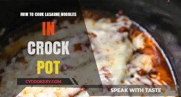 Lasagne Noodles: Crock Pot Cooking Perfection