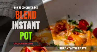 Cooking Lentil Rice Blend: Instant Pot Magic