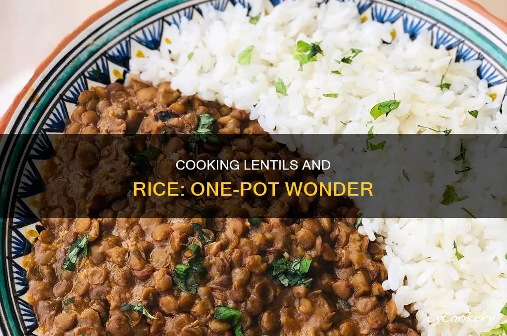 how to cook lentils and rice in one pot