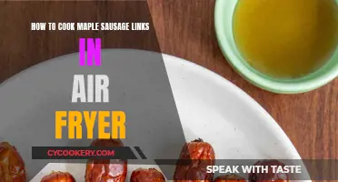 Crispy Maple Sausage Links: Air Fryer Perfection