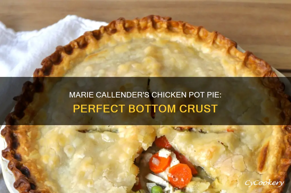 how to cook marie callender chicken pot pie bottom crust