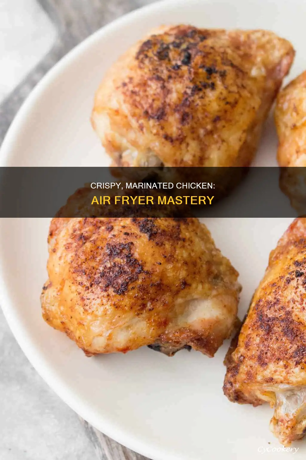 how to cook marinated boneless chicken thighs in air fryer