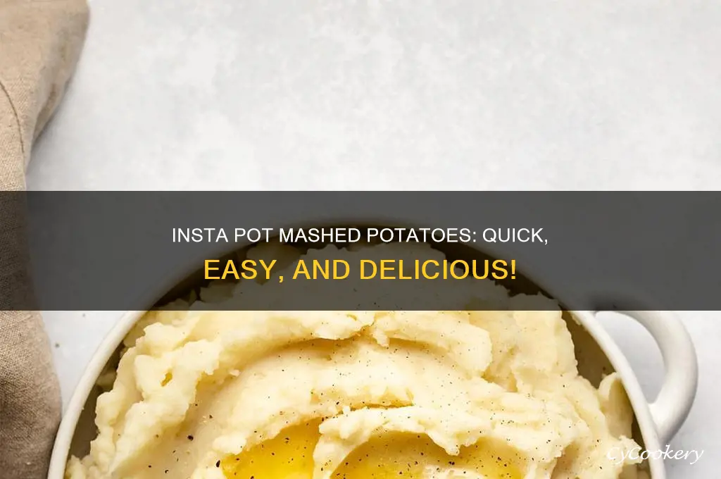 how to cook mashed potatoes in an insta pot