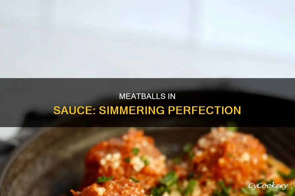 how to cook meatballs in a pot of sauce