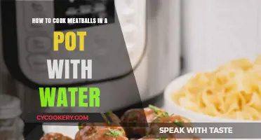 Meatballs: Simmering in Water for Succulent Results