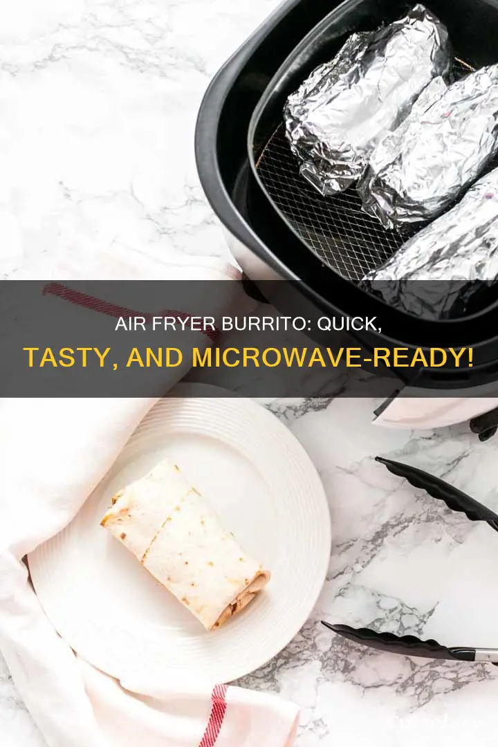 how to cook microwavable burritos in a air fryer