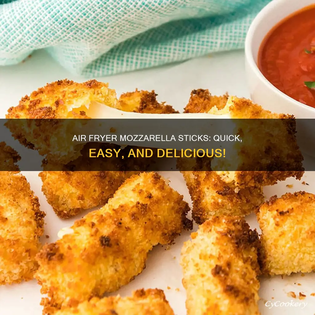 how to cook mozarella sticks in air fryer