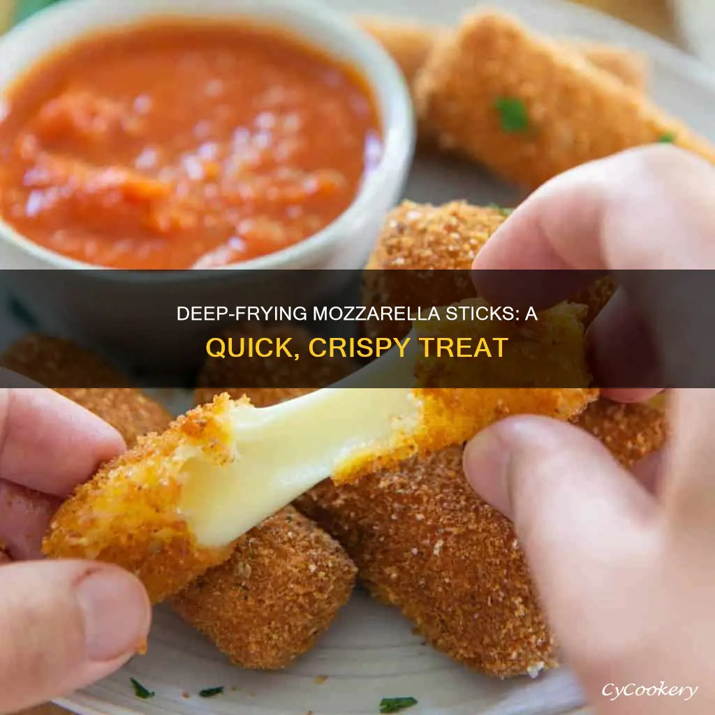 how to cook mozzarella sticks in a deep fryer