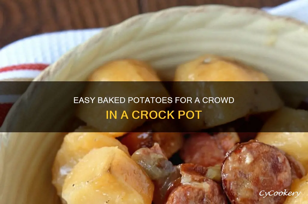how to cook multiple backed potates in croc pot