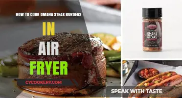 Juicy Omaha Steak Burgers: Air Fryer Perfection in 20 Minutes